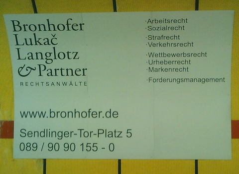 Bronhofer Advertisement